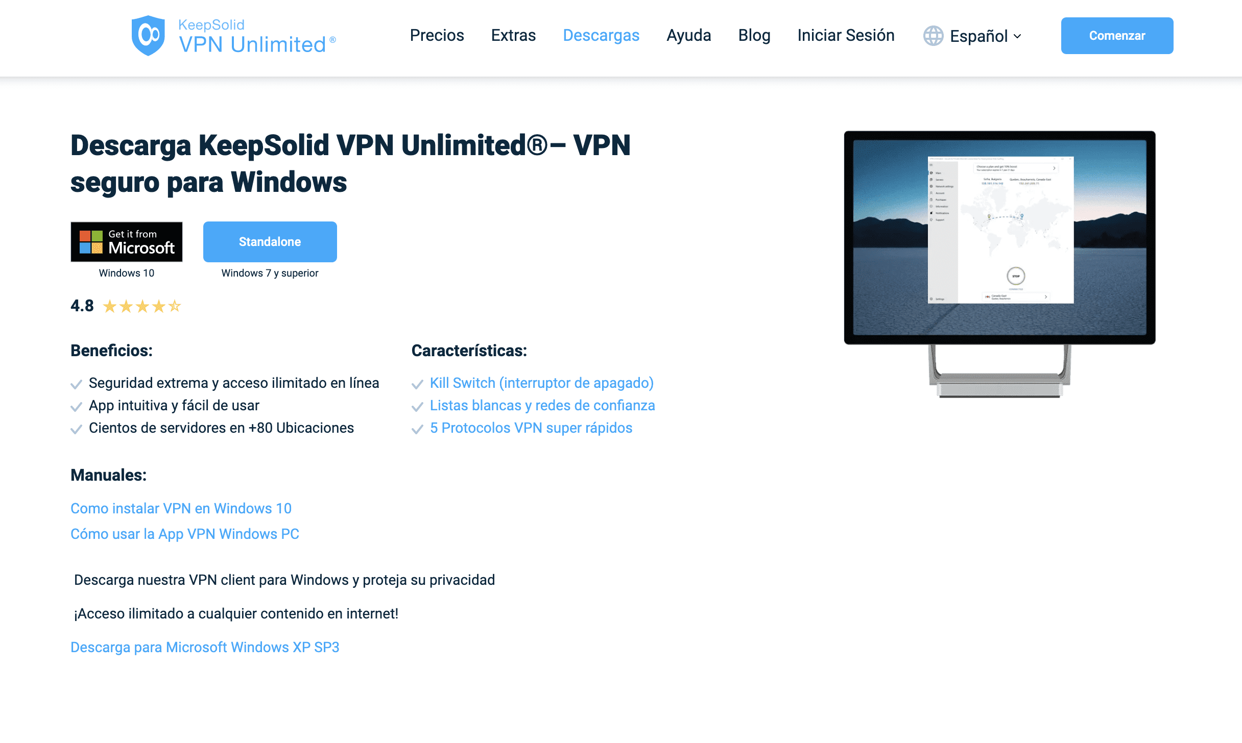 Descarga VPN para Windows