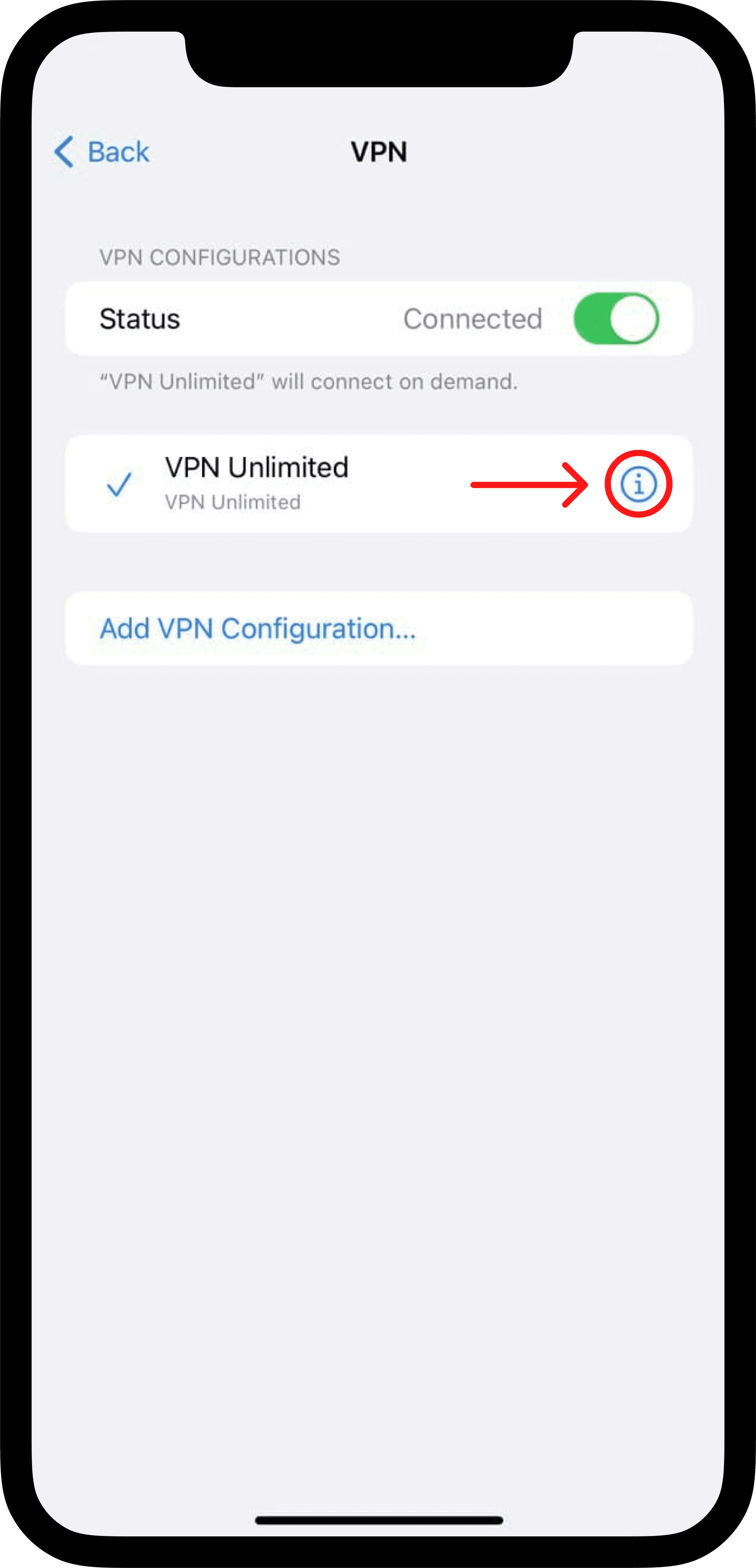 Connect on demand protects your real IP and location on iOS devices